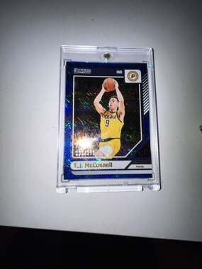 2024-25 Panini Donruss Basketball T.J. McConnell #181 Blue Laser Parallel Serial